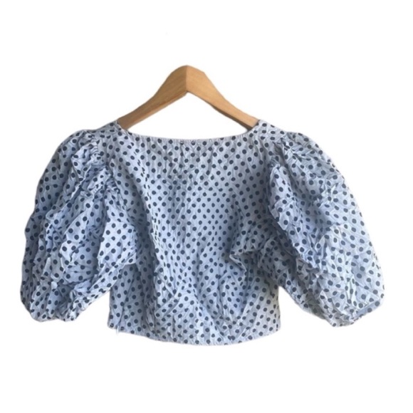 Free People Short Sleeve Cropped Top Size XS - Picture 6 of 7